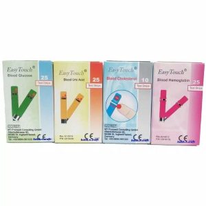 Easy Touch Test Strips (Cholesterol, Hemoglobin, Glucose, Uric Acid)